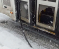 Маршрутный автобус врезался в дорожное ограждение в Южно-Сахалинске
